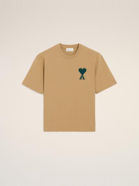 BEIGE COTTON AMI DE COEUR T-SHIRT