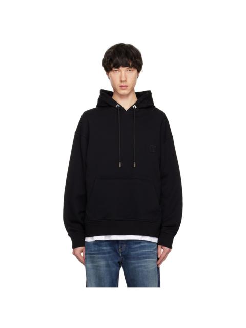 Black Metallic Graphic Hoodie