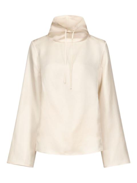 Cyna drawstring-neck top