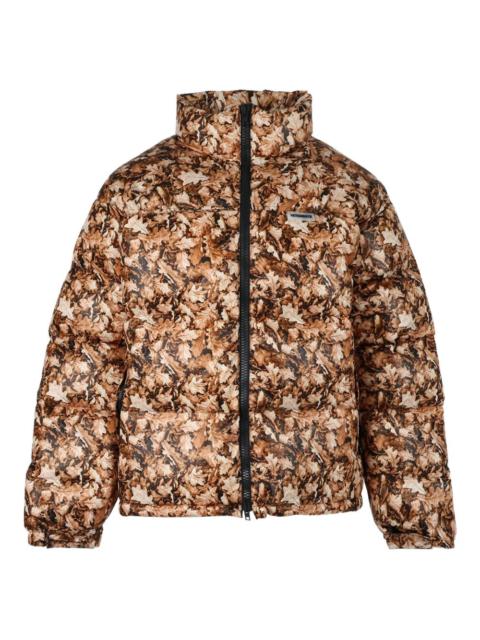 leaves-print jacket
