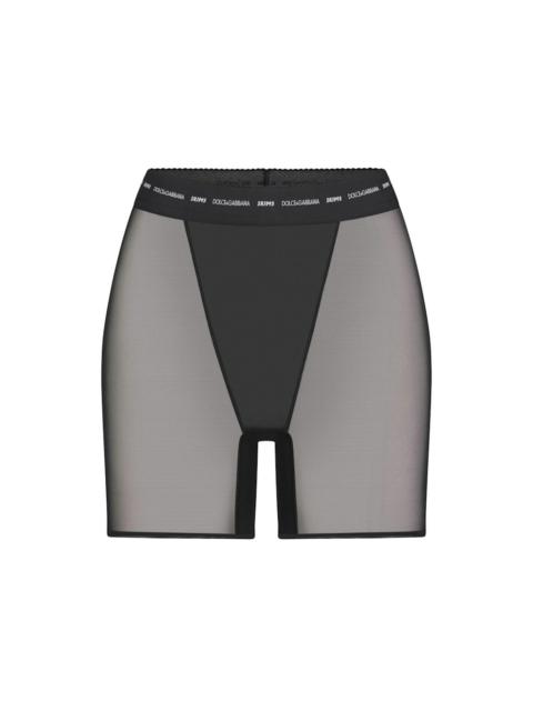 SKIMS x Dolce&Gabbana Ultra Fine Mesh Boxer Onyx
