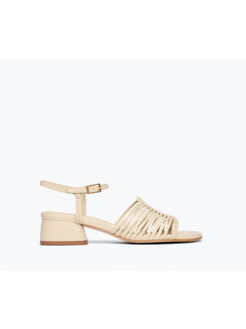 JUDY WOVEN BLOCK HEEL SANDAL
