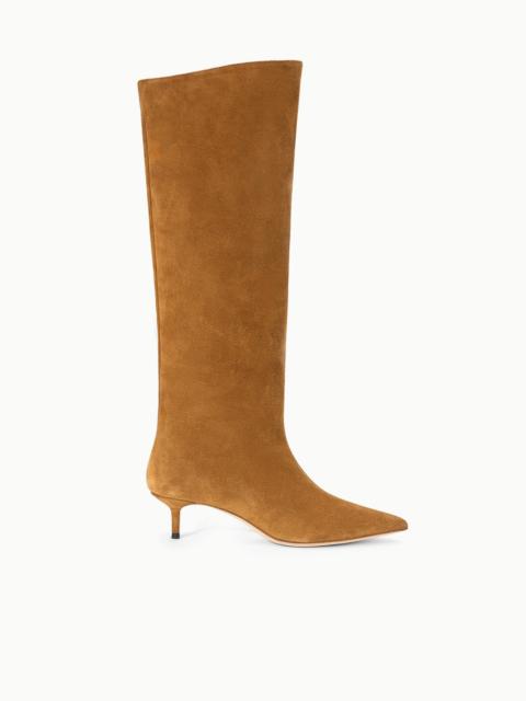 STAUD SEBASTIAN KITTEN HEEL BOOT TAN
