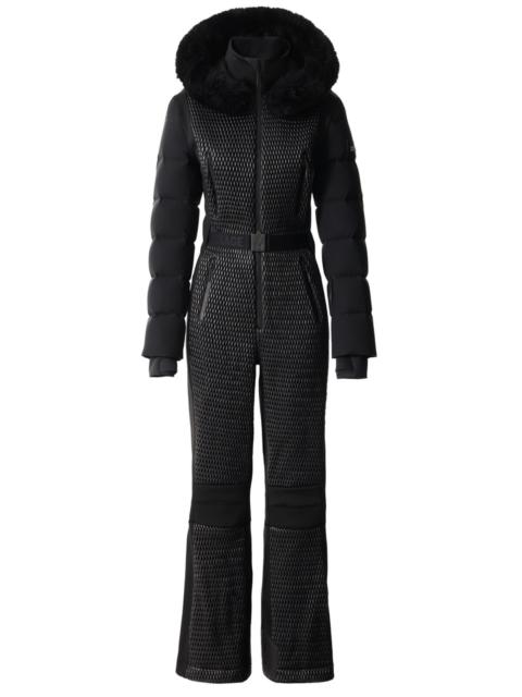 Mackage Lorelle Fur-hood Bonded Fleece ski Suit