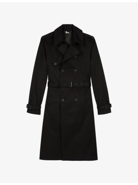 Double-Breasted Cotton Trench Coat