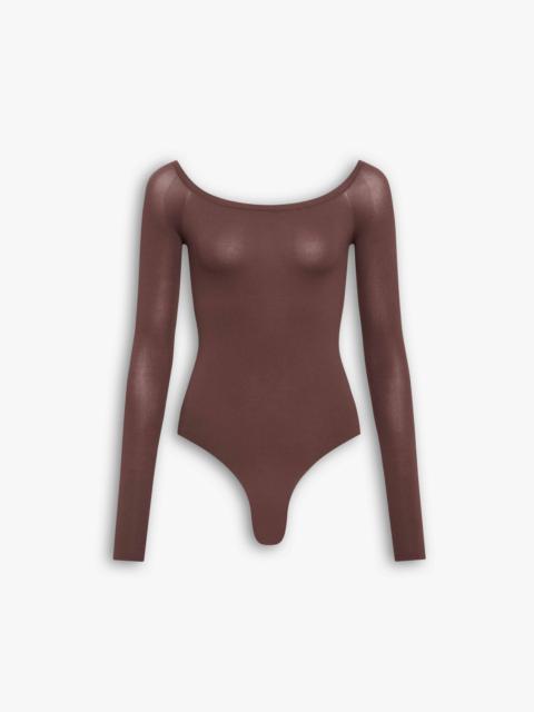 SECOND-SKIN KNIT OFF-SHOULDER BODYSUIT