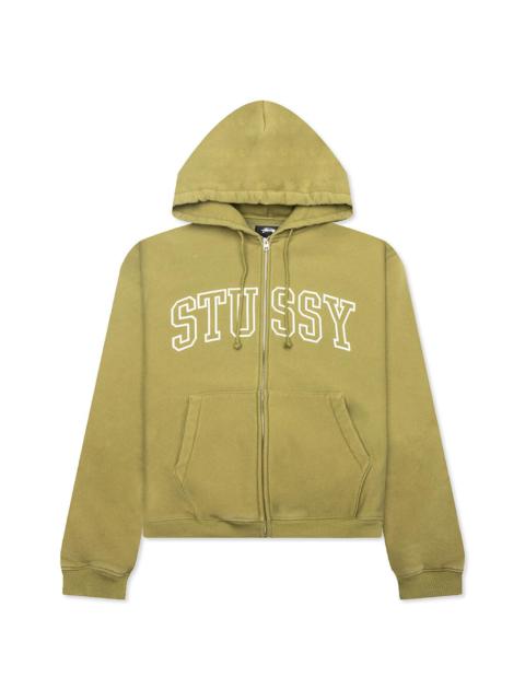 OUTLINE ZIP HOODIE - OLIVE