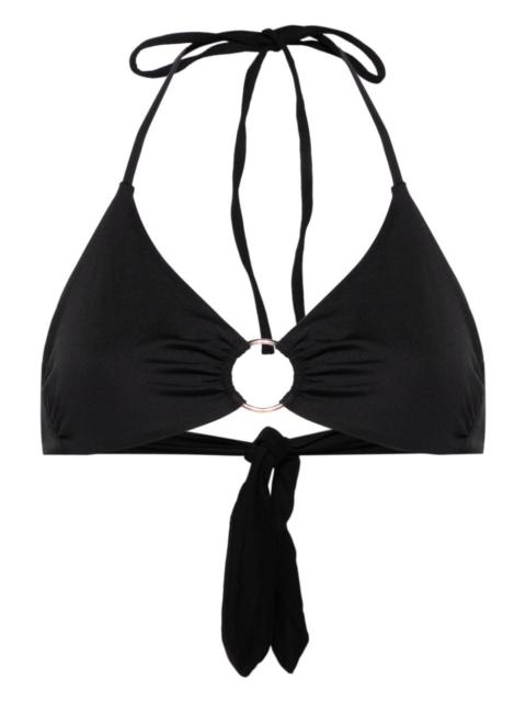 Hamburg ring-detailed bikini top