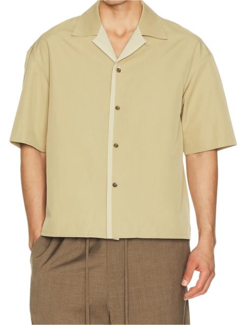 Open Collar Short Sleeve Shirt