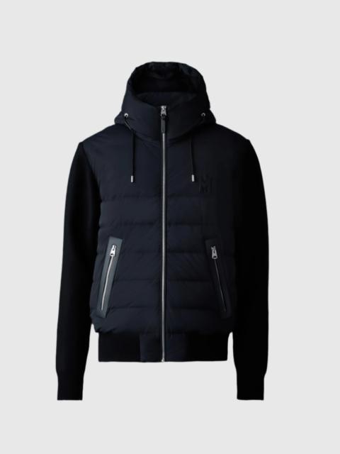 ANDREW-Z Mixed-media light down jacket