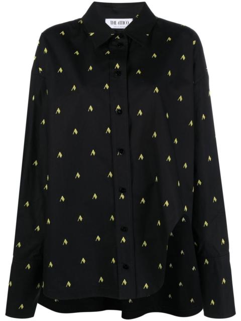 Diana oversized logo-print shirt