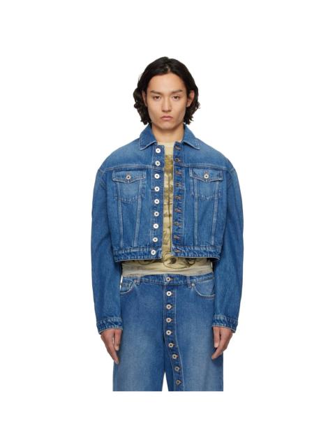 Blue 'The Buttoned' Denim Jacket