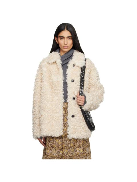 Beige Tarvey Faux-Fur Jacket