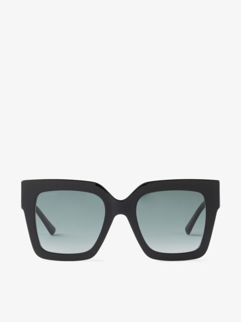 Edna
Black Square-Frame Sunglasses