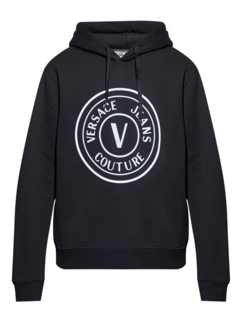 logo-print cotton hoodie