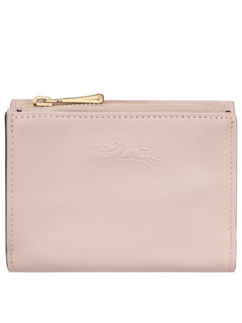 Épure Compact wallet Petal Pink - Leather