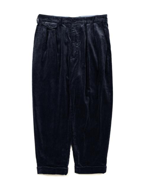 2Pleats Corduroy Navy