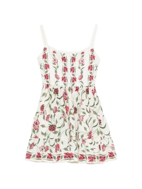 Granadilla Quebrada floral embroidery dress