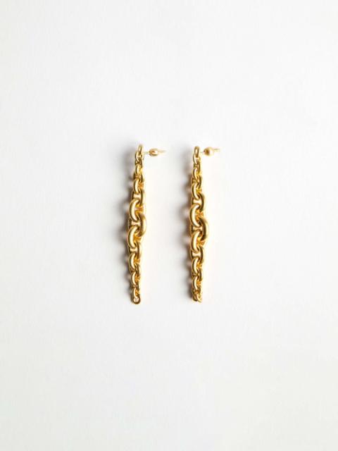 CHAIN-LINK EARRINGS IN 18KT YELLOW GOLD