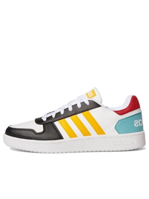 adidas Hoops 2.0 'White Black Yellow' GY5899