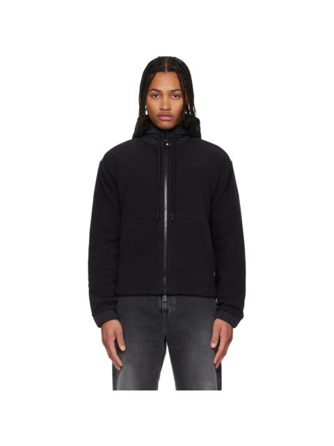 Black Polartec® Zip-Up Hoodie