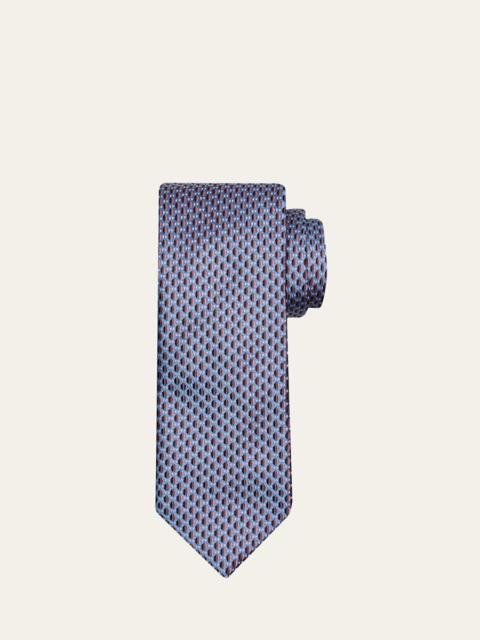 Men's Micro-Jacquard Silk Tie
