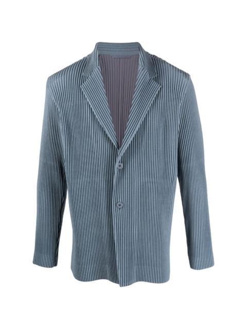 PLEATED JACKET - BLUE