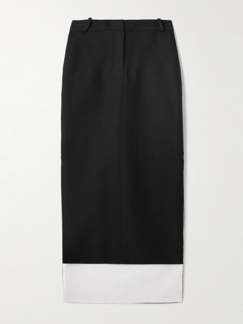 Asymmetric Wool Skirt