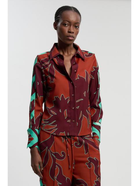 Western Printed Twill Woven Shirt