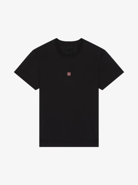 SLIM FIT T-SHIRT IN COTTON WITH 4G EMBROIDERY