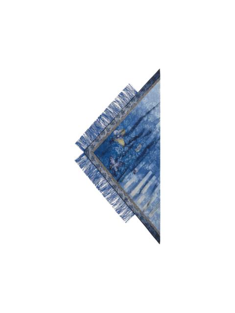 Aloeuw butterfly fringed scarf