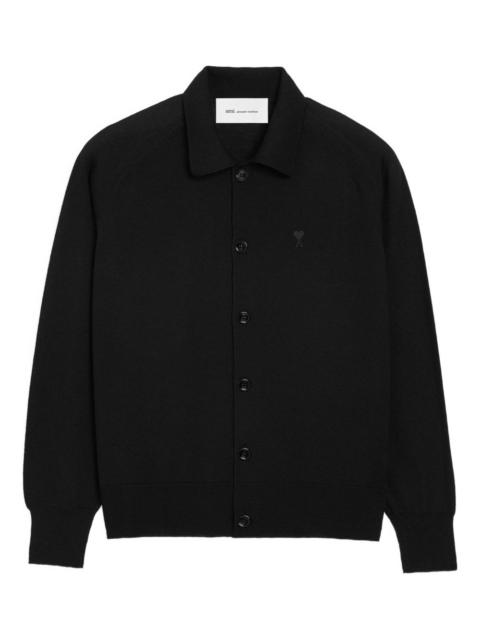 Ami De Coeur chest-embroidered cardigan