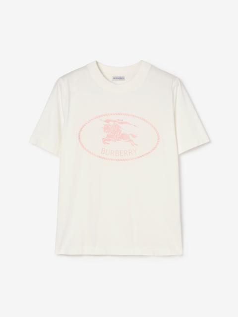 Knight Stamp Cotton T-shirt