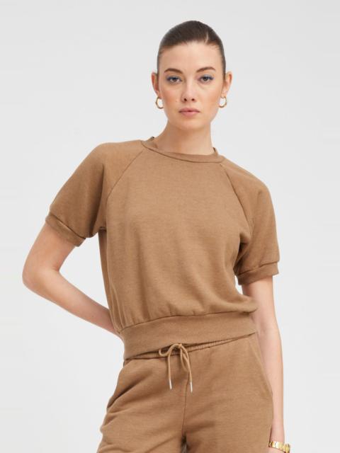 CAMEL RAGLAN SWEATSHIRT