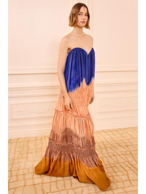 Veil Strapless Silk Gown