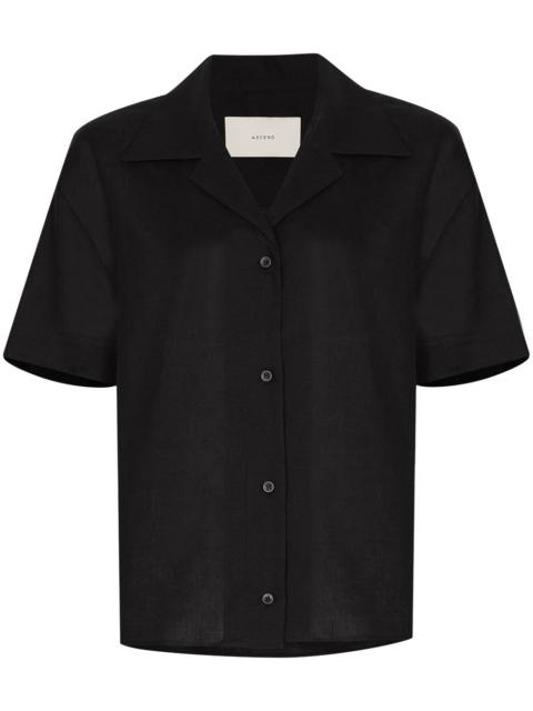 organic linen button-up shirt
