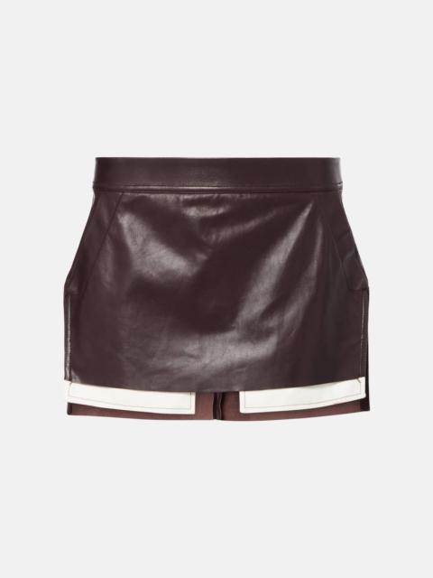 Fog leather miniskirt