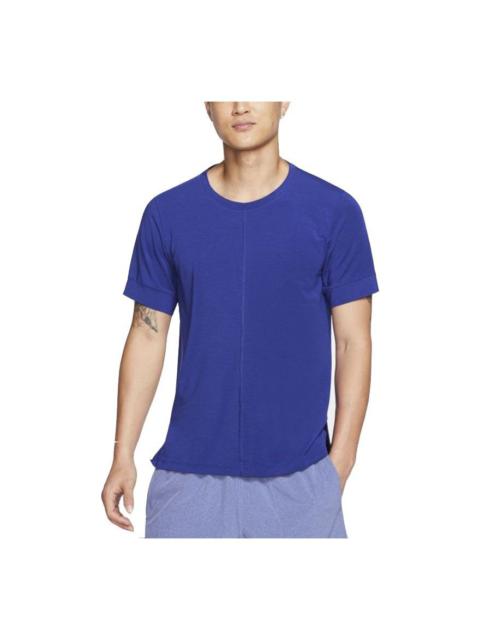 Nike Training Sports Quick Dry Breathable Short Sleeve Blue BV4035-455