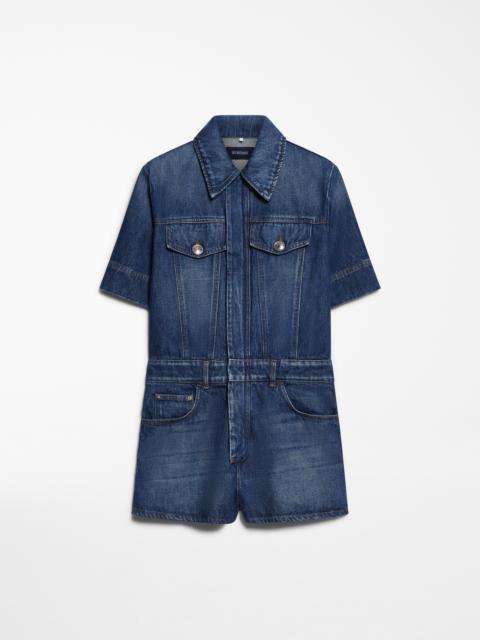 GUGLIA Denim mini playsuit