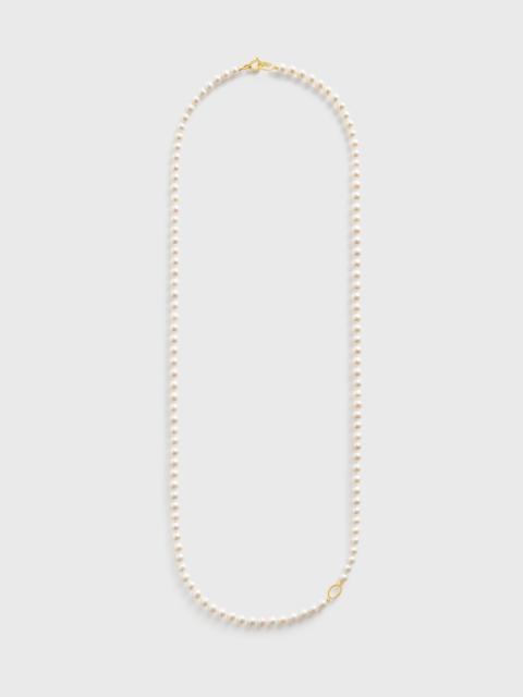 Infinity pearl necklace white
