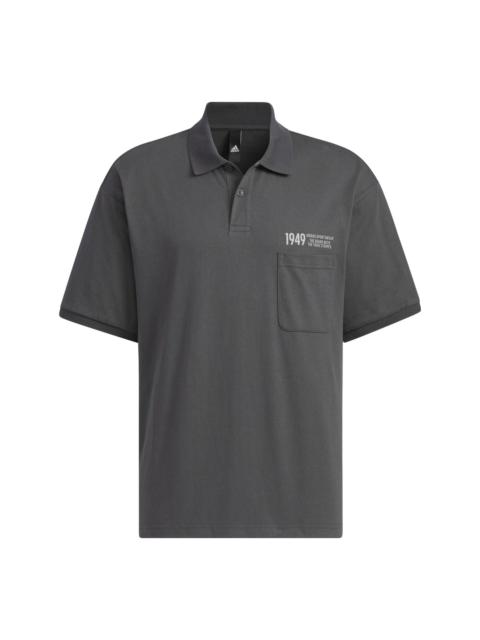 adidas Verbiage Polo Shirt 'Black' IP3979