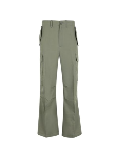 creased cargo pants