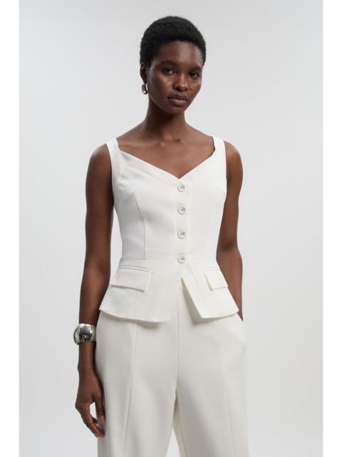 Tailored Tux Corset Top