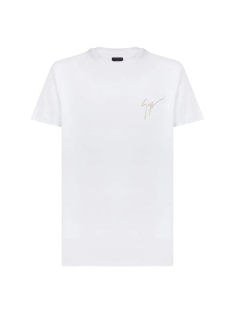 embroidered logo cotton T-shirt