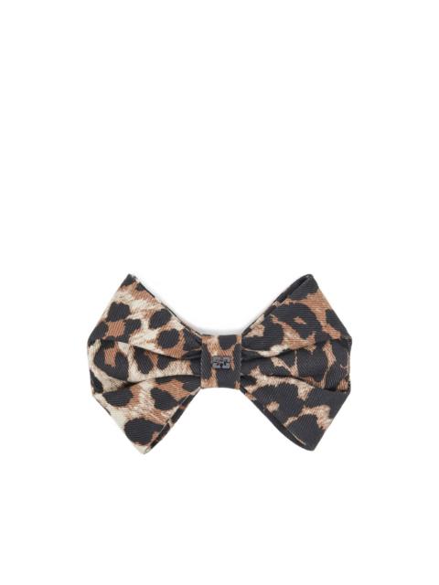 leopard-print hair clip
