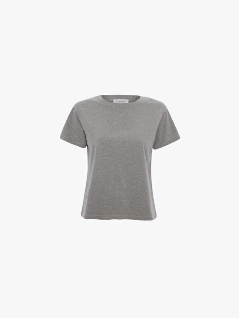 Shrunken Fit T-Shirt In Grey Marl