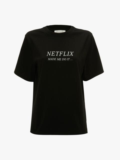 Slogan Tee In Black Made Me Do It