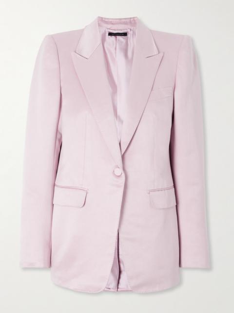 Cotton And Silk-blend Duchesse-satin Blazer