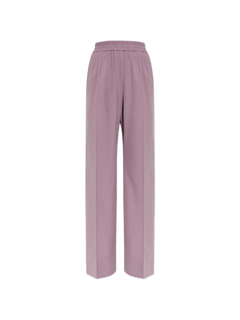elasticated-waistband trousers