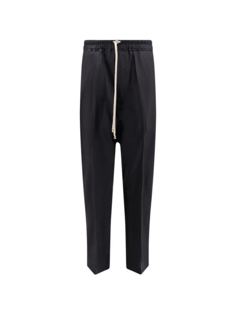 drawstring flap-pocket trousers